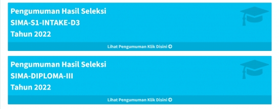 Pengumuman Hasil Seleksi 2022